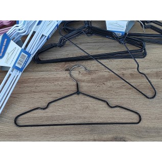 Вішалки -плечики силіконові дитячі 300х3,5мм. (чорні)